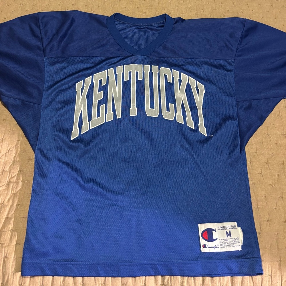 Vintage Champion Kentucky Football Basketball Jersey Size Medium